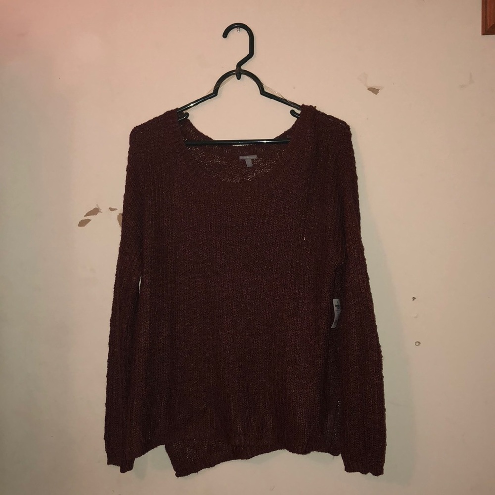 Long Sleeve Maroon Sweater // SIZE M